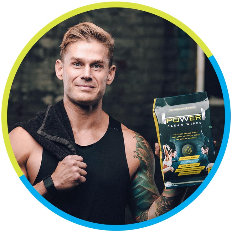 Zeek Kreke, Founder of Zeek's Power Clean Wipes.